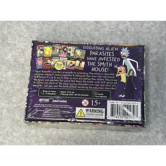 Rick and Morty~ Total Rickall Cooperative Card Game Adult Swim 2-5 Players NEW - Picture 2 of 2